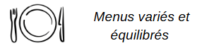 Menus Variés et équilibrés 